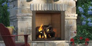 Castlewood Wood Fireplace with standard screen